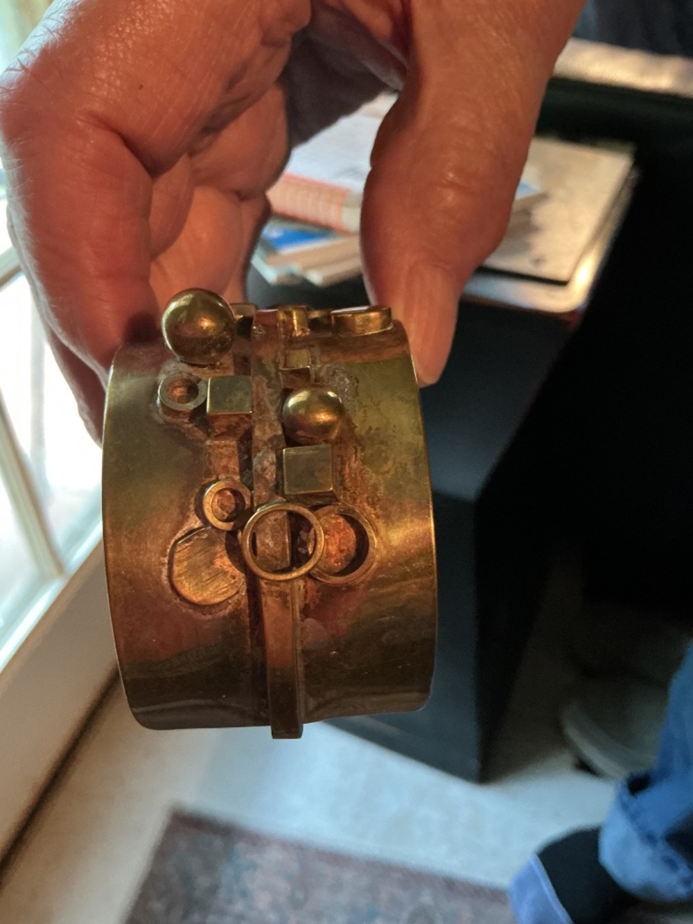 EXCEPTIONAL VINTAGE SCANDINAVIAN BRUTALIST CUFF - Picture 15 of 15